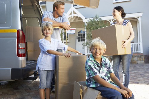 Moving truck ready for transportation